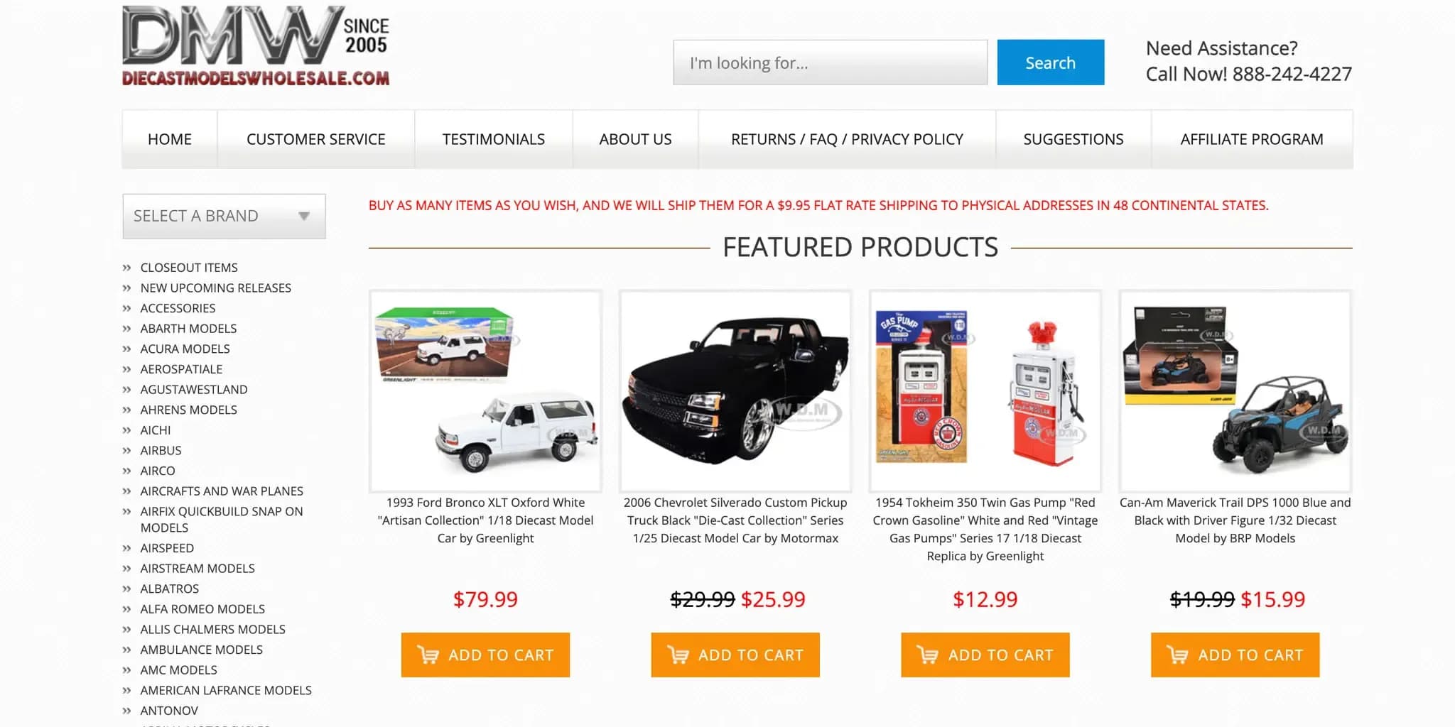 DiecastModelsWholesale.com Promo Codes for December 2025