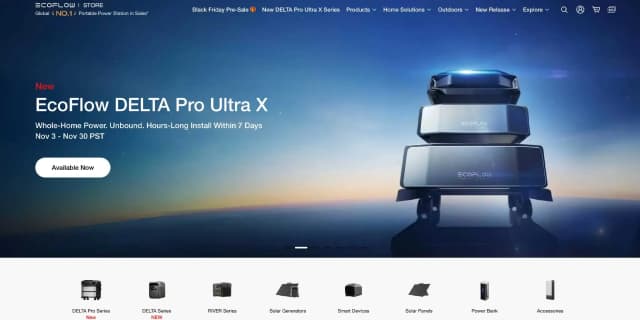 EcoFlow.com Promo Codes for November 2025