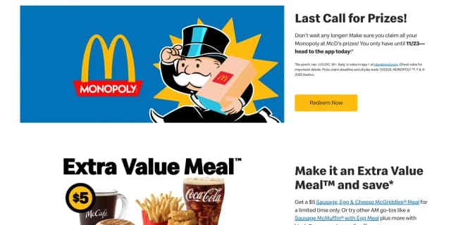 McDonalds.com Promo Codes for February 2026