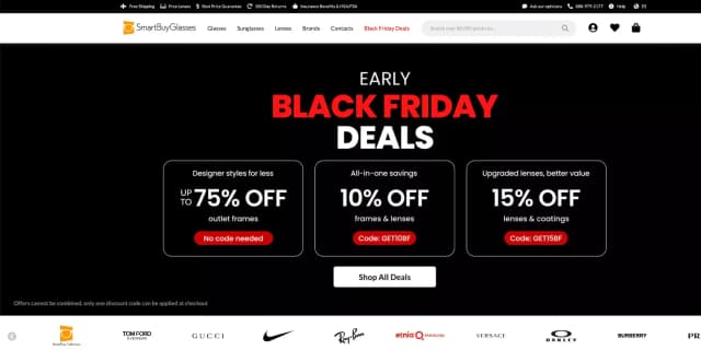 SmartBuyGlasses.com Promo Codes for November 2025
