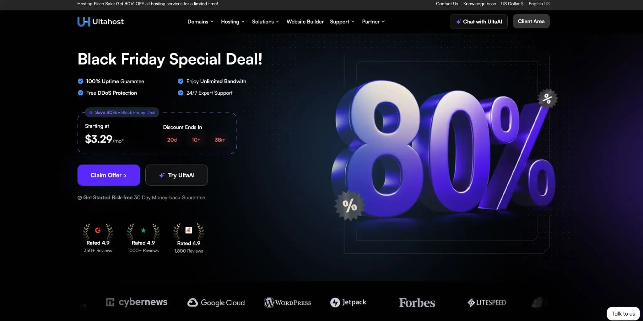 UltaHost.com Promo Codes for November 2025