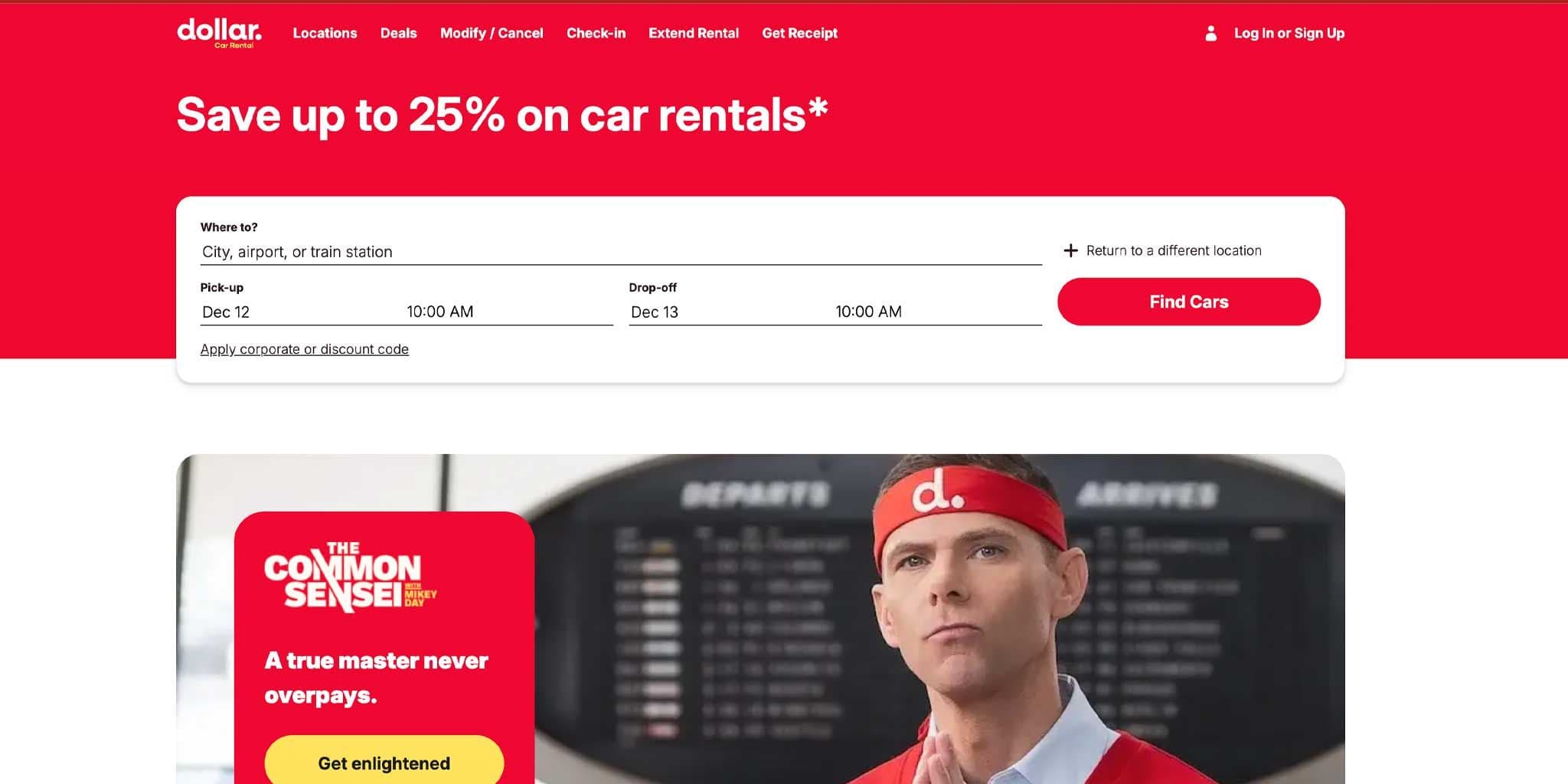 Dollar.com Promo Codes for December 2025