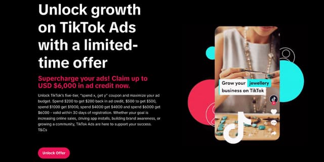 TikTok Ads (TikTok for Business) - Promo Codes and Deals for December 2025