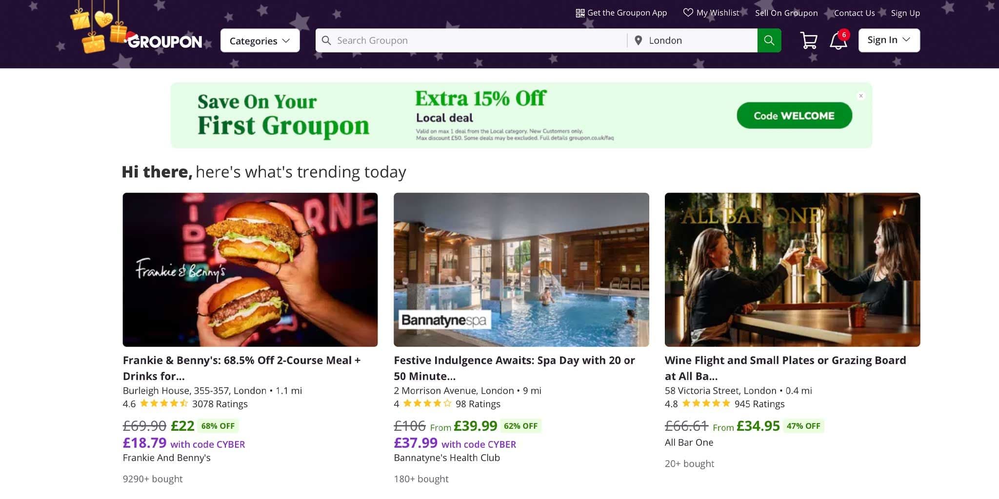 Groupon.co.uk Promo Codes for December 2025