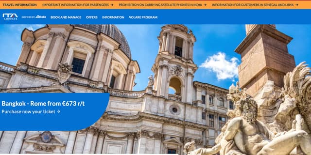 ITA-Airways.com Promo Codes for January 2026