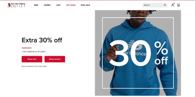 JoesnewBalanceOutlet.com Promo Codes for February 2026