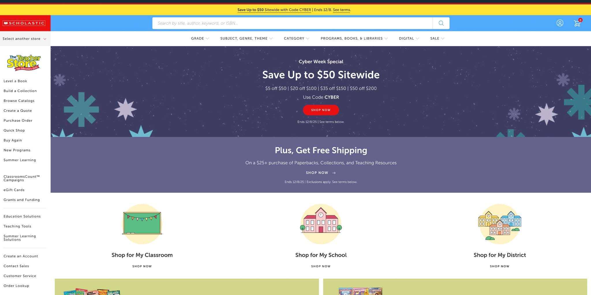 Scholastic.com Shop Promo Codes for December 2025