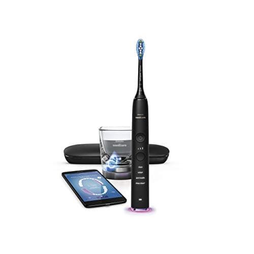 Philips Sonicare DiamondClean Smart 9300 Rechargeable Electric Power Toothbrush, Black, HX9903/11