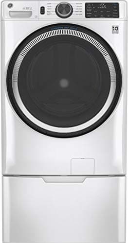 GE GFW550SSNWW 28" Front Load Washer with 4.8 cu. ft. Capacity UltraFresh Vent System with OdorBlock Microban Antimicrobial Technology and Built-in WiFi in White