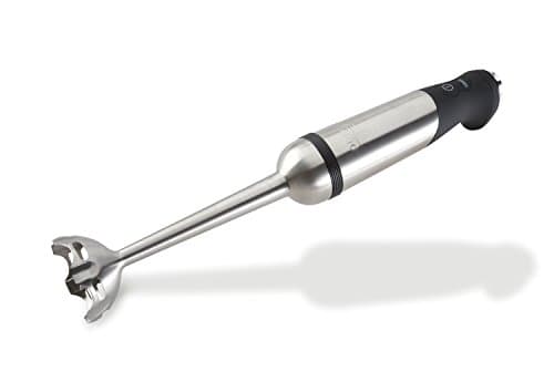 All-Clad Electrics Stainless Steel Immersion Blender 2 Piece Turbo Function 600 Watts Detachable, Variable Speed Control, Hand Blander, 9-1/4-inch