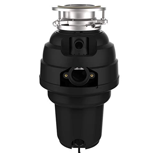 Waste Maid 10-US-WM-658-3B Garbage Disposal Anti-Jam Stainless Steel Food Waste Grinding System, 1-1/4 HP Premium, Black