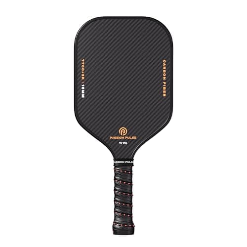 V7 Pro Pickleball Paddle – 3K Raw Carbon Fiber Pickle Ball Paddles with 16mm Polypropylene Core, 3D PulseGrip Handle, – Pickleball Rackets Ideal for All Skill Levels