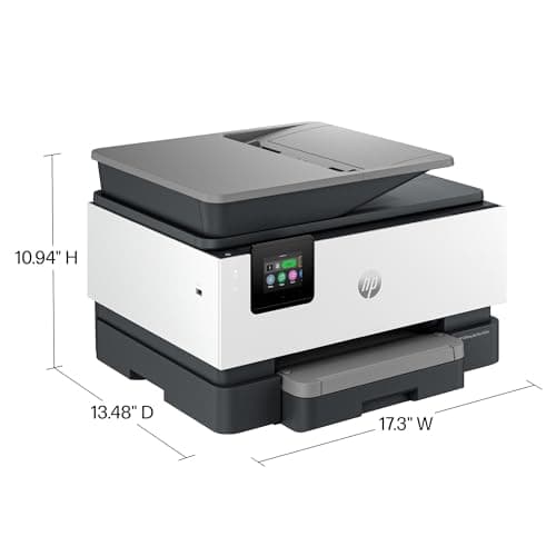 HP OfficeJet Pro 9125e All-in-One Printer, Color, Printer-for-Small Medium Business, Print, Copy, scan, fax,Touchscreen; Smart Advance Scan, 3 month Instant Ink trial included