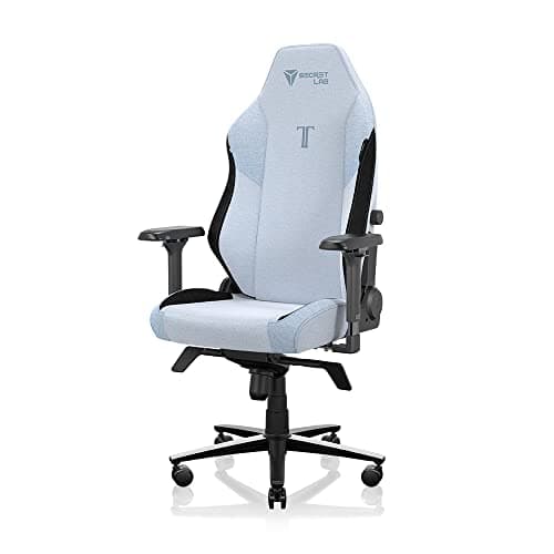 Secretlab Titan Evo Frost Blue Gaming Chair - Reclining, Ergonomic & Heavy Duty Computer Chair with 4D Armrests, Magnetic Head Pillow & Lumbar Support - Big and Tall Up to 395 lbs - Blue - Fabric