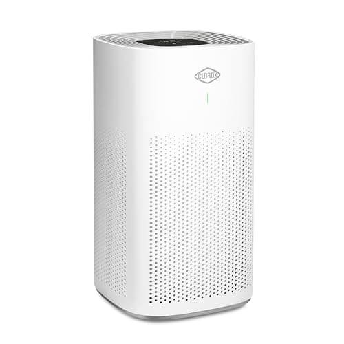 Clorox Air Purifiers for Home, True HEPA Filter, Large Rooms up to 1,500 Sq Ft, Removes 99.9% of Mold, Viruses, Wildfire Smoke, Allergens, Pet Allergies, Dust, AUTO Mode, Whisper Quiet