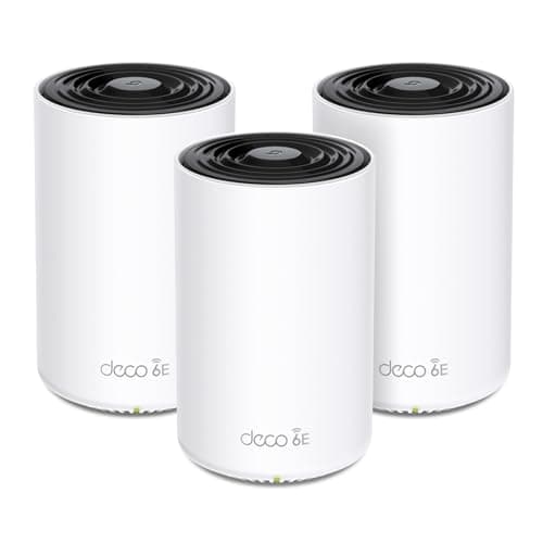 TP-Link 𝐃𝐞𝐜𝐨 XE70 Pro AXE4900 Tri-Band WiFi 6E Mesh WiFi System - 2.5G WAN/LAN Ports, 4.9 Gbps Wi-Fi 7,200 Sq. Ft Coverage, Connect up to 200 Devices, 6 GHz Band, 3-Pack