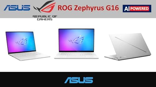 ASUS ROG Zephyrus G16 Laptop 16.0" 240Hz WQXGA Display (Intel Ultra 9-285H, GeForce RTX™ 5070 Ti 12GB, 32GB LPDDR5X, 2x4TB SSD R0 (8TB), RGB KB, Thunderbolt 4, Win 11 Pro) w/DKZ USB Port Expander