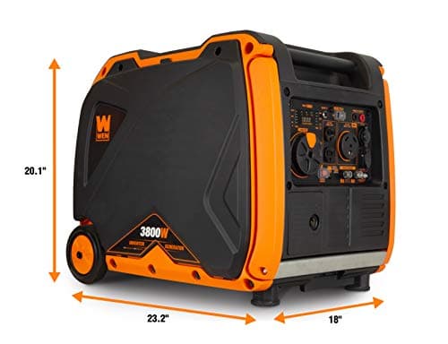 WEN 3800-Watt Inverter Generator, Electric Start, RV-Ready, Portable and Super Quiet with Fuel Shut-Off (56380i)