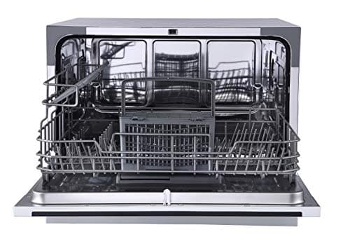 Farberware Portable Countertop Dishwasher - 7-Program System for Home, RV, and Apartment - Wash Dishes, Glass, and Baby Products - Hookup Required