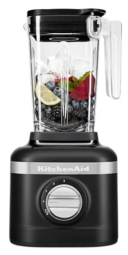KitchenAid K150 3 Speed Ice Crushing Blender with 2 Personal Blender Jars - KSB1332Y,Black Matte, 48 oz