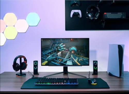 LG ‎27GS95QE 27-inch Ultragear OLED Gaming Monitor QHD 1440p 240Hz 0.03ms DisplayHDR True Black 400 AMD FreeSync Premium Pro NVIDIA G-Sync HDMI 2.1 DisplayPort Tilt/Height/Swivel Stand Black