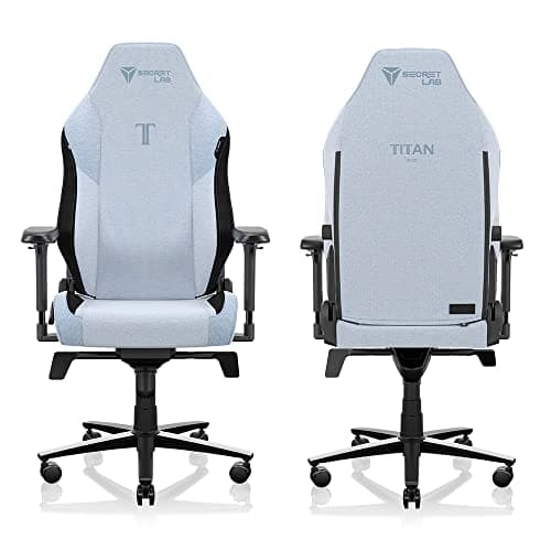 Secretlab Titan Evo Frost Blue Gaming Chair - Reclining, Ergonomic & Heavy Duty Computer Chair with 4D Armrests, Magnetic Head Pillow & Lumbar Support - Big and Tall Up to 395 lbs - Blue - Fabric