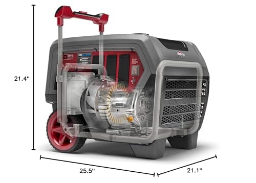 Briggs & Stratton Q6500 Quiet Power Series Inverter Generator | CO Guard, 6500 starting watts