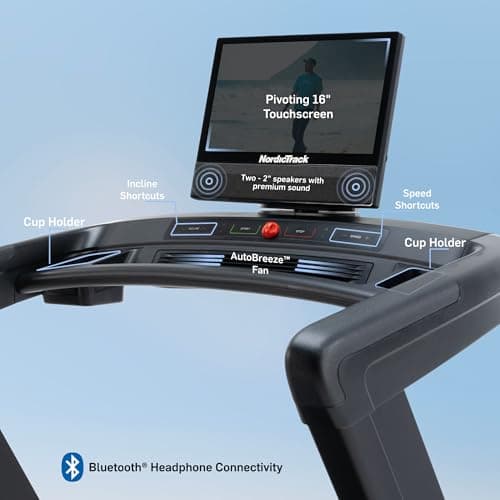 NordicTrack Commercial Series: Premium Foldable Treadmills, Incline & Decline, iFIT Membership Required to Access iFIT Content & Features