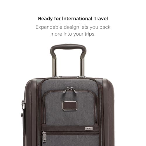 TUMI - Alpha International Dual Access 4-Wheeled Carry-on - Expandable, Durable and Compact Luggage with Removable Garment Bag