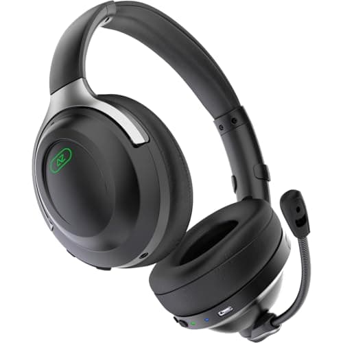 A-Spire - ANC Gaming Headset - Active Noise Cancellation - Noise Cancelling Flip-to-Mute Microphone - Mobile App - Lightweight - Windows PC - PS4 - PS5 - Xbox - Switch - Android - iOS - Mac