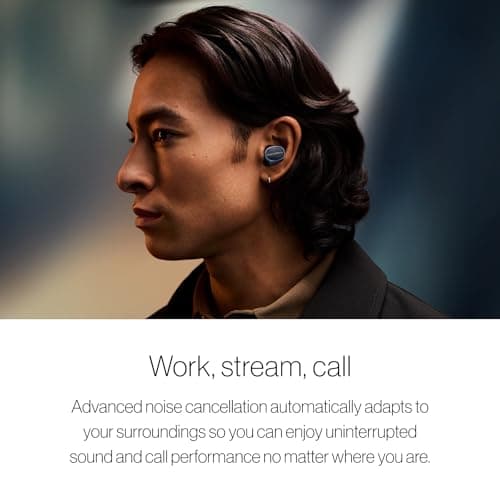 Bowers & Wilkins Pi8 Wireless Earbuds (Midnight Blue), in-Ear Bluetooth Earphones with Qualcomm Chipset & aptX Lossless, Active Noise Cancelling Earbuds, 3 Built-in Mics, 15-Min Quick Charging