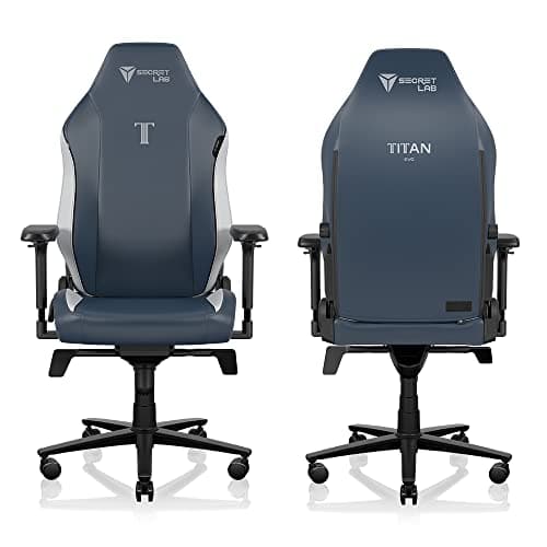 Secretlab Titan Evo Royal Gaming Chair - Reclining, Ergonomic & Comfortable Computer Chair with 4D Armrests, Magnetic Head Pillow & 4-Way Lumbar Support - Blue - Leatherette