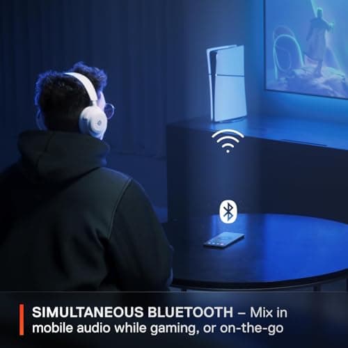 SteelSeries Arctis Nova 7 Wireless Multi-Platform Gaming Headset — Neodymium Magnetic Drivers — 2.4GHz + Mixable Bluetooth — 38Hr USB-C Battery — ClearCast Gen2 AI Mic — PC, PS5, Switch, VR, Mobile