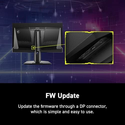 MSI MAG 271QP QD-OLED X24 27-inch 2560 x 1440 (QHD) Gaming Monitor, 240Hz, Adaptive-Synch, HDMI, DisplayPort, VESA Mountable, Tilt, Height Adjustable, Speaker, 0.03ms, Black