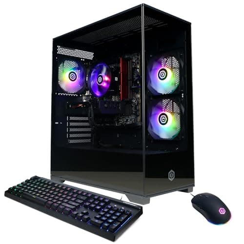 CyberPowerPC Gamer Xtreme VR Gaming PC, Intel Core i5-13400F 2.5GHz, GeForce RTX 4060 8GB, 16GB DDR5, 1TB PCIe Gen4 SSD, WiFi Ready & Windows 11 Home (GXiVR8060A24)