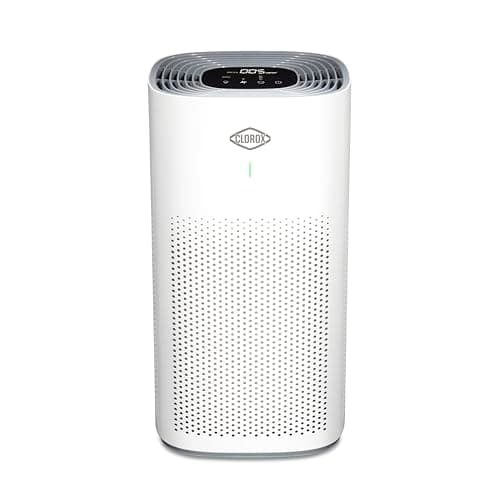 Clorox Air Purifiers for Home, True HEPA Filter, Large Rooms up to 1,500 Sq Ft, Removes 99.9% of Mold, Viruses, Wildfire Smoke, Allergens, Pet Allergies, Dust, AUTO Mode, Whisper Quiet
