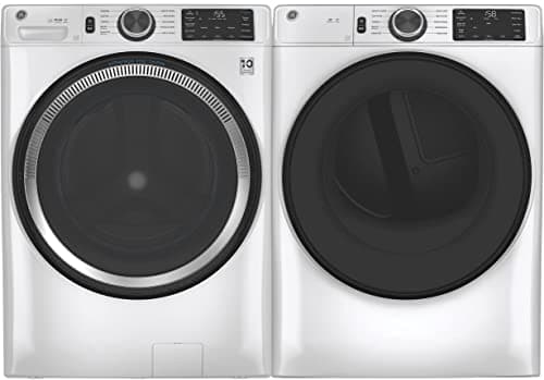 GE GFW550SSNWW 28" Front Load Washer with 4.8 cu. ft. Capacity UltraFresh Vent System with OdorBlock Microban Antimicrobial Technology and Built-in WiFi in White
