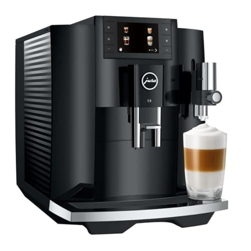 Jura E8 (NAA) 4th Gen Automatic Coffee Machine (Piano Black)