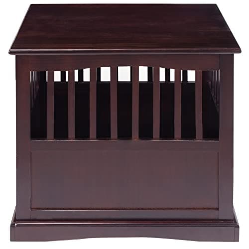Casual Home Wooden Medium Pet Crate, End Table, Espresso