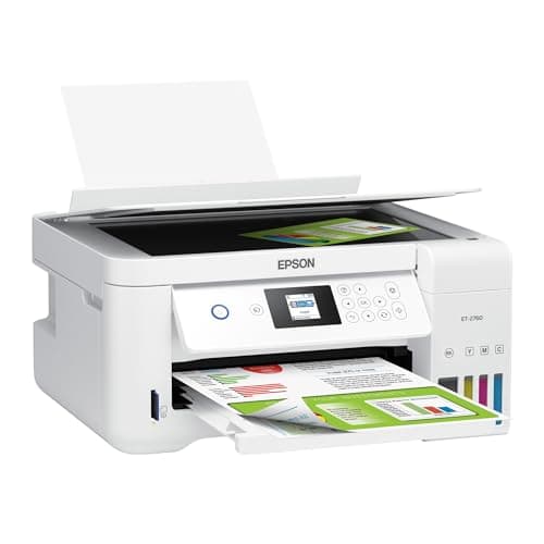Epson EcoTank ET-2760 Wireless Color All-in-One Cartridge-Free Supertank Printer with Scanner and Copier