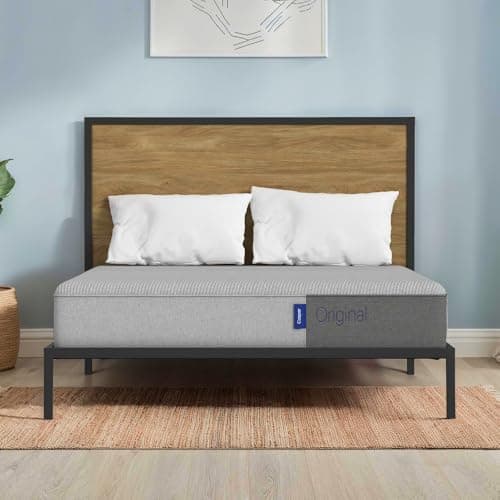 Casper Sleep Original Foam, Queen Size Memory Foam Mattress - Medium Firm Bed in a Box with Zoned SupportTM - 100-Night Trial - CertiPUR-US Mattress, Light Grey