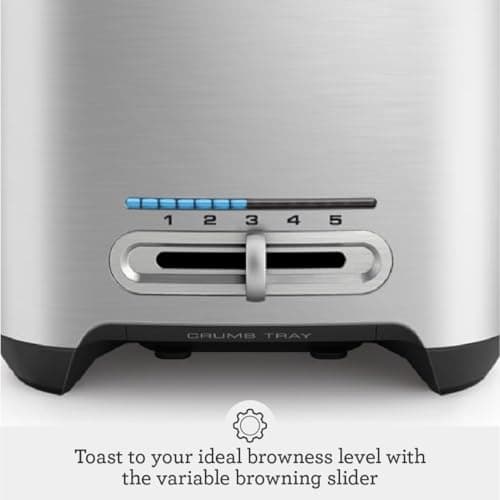 Breville BTA820XL Die-Cast Smart Toaster, 2 Slice, Brushed Stainless Steel