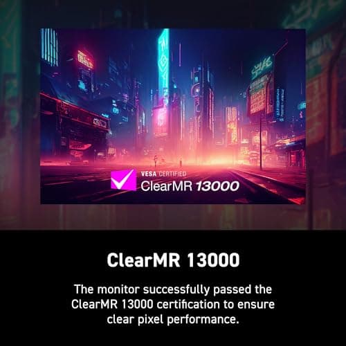 MSI MAG 271QP QD-OLED X24 27-inch 2560 x 1440 (QHD) Gaming Monitor, 240Hz, Adaptive-Synch, HDMI, DisplayPort, VESA Mountable, Tilt, Height Adjustable, Speaker, 0.03ms, Black