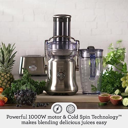 Breville BJE530BSS Juice Fountain Cold Plus, 70 fl oz, Brushed Stainless Steel
