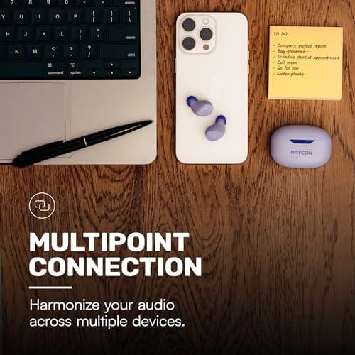 Raycon Everyday Earbuds (2024 Edition) - Bluetooth True Wireless in-Ear Buds with 32 Hours Playtime, Multpoint Technology, Extreme Comfort, and Active Noise Cancellation (Carbon Black)
