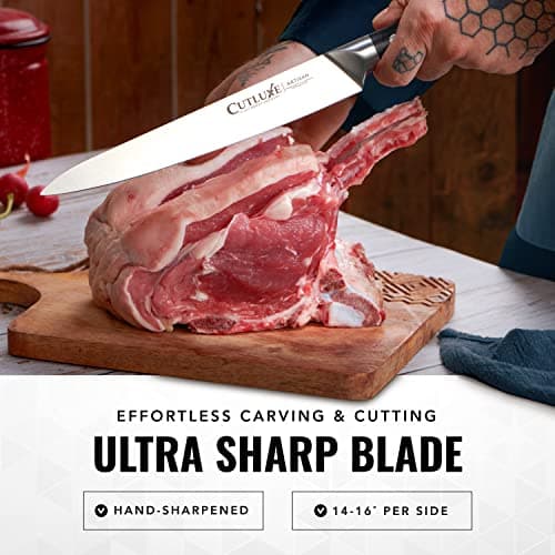 Cutluxe Kitchen Knives, 5 Pcs Chef's Knife Set – Razor Sharp German Steel, Full Tang, Ergonomic Handles – Artisan Series