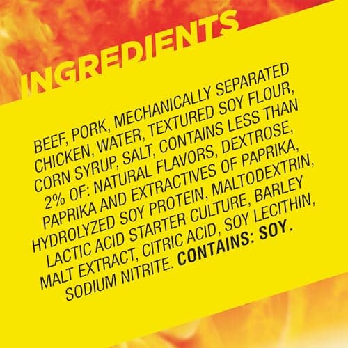 Slim Jim Smoked Meat Sticks, Original Flavor, 6g Protein Per Serving, Snack Size, Lunchbox Snack, 0.28 oz. (46 Count)