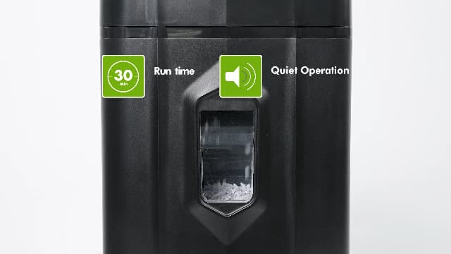 Aurora AU120MA 120-Sheet Auto Feed High Security Micro-Cut Paper Shredder / 30 Minutes (Black)