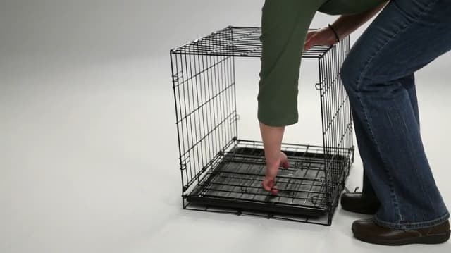 MidWest Homes for Pets Newly Enhanced Single & Double Door iCrate Dog Crate, Includes Leak-Proof Pan, Floor Protecting Feet, Divider Panel & New Patented Features