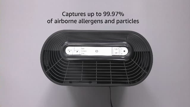 Honeywell HPA300 HEPA Air Purifier for Extra Large Rooms - Microscopic Airborne Allergen+ Dust Reducer, Cleans Up To 2250 Sq Ft in 1 Hour - Wildfire/Smoke, Pollen, Pet Dander – Black